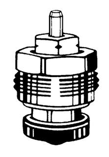 Heimeier Thermostat-Ersatz-Oberteil DN 15, Schwerkr., Buchse o farbliche KZ