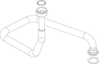 BOSCH Ersatzteil TTNR: 87186500230 Gasrohr vertikal