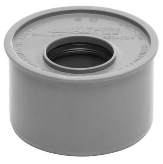 Airfit Superkurz-Reduzierstück DN 90/40, 2,3mm Einbauhöhe, PP, grau