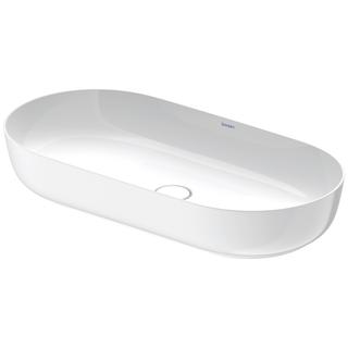 Duravit Aufsatz-Waschtisch Luv 80x40cm, geschli., o. HL, ÜL, HLB, weiß