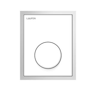Laufen Urinal-Betät.-Platte AU108 INEO 10,7x13,2cm, flächenb., aus Glas, weiß