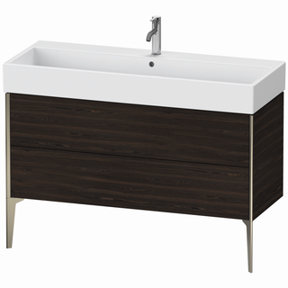 DU WTU bodenst. XViu 493x1184x454mm 2 Ausz.champ. matt/Nussb. geb. ES Ahorn