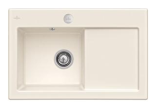 V&B Spüle Subway 45 m Abl.garn, Exzenter, crema CeramicPlus