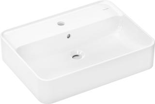 hansgrohe Aufsatzwaschtisch Xuniva Q 600x450mm, m HL/ÜL, SmartClean, weiß