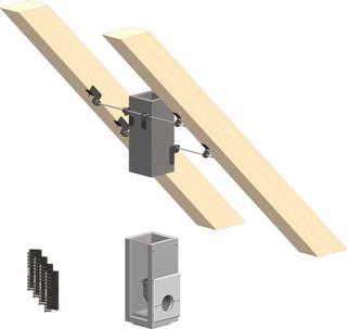 ATEC Basis-Set PolyCase DN 200, L90, für Bodenmontage