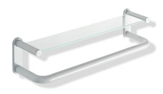 HEWI Ablage 801 Glas, mit Haltegriff, orange