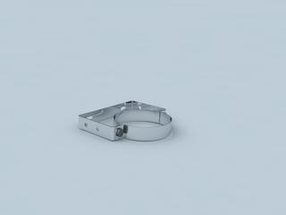Wandbefestigung Polyline LAS starr 50 mm Wandabstand, Edelstahl
