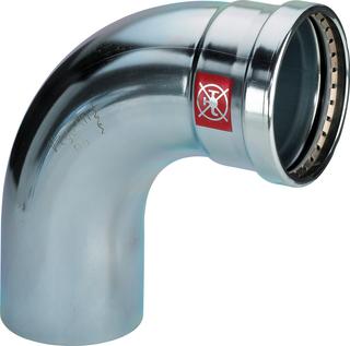 Viega Bogen Prestabo 1116.1XL 76,1, 90G, St unl., SC-Con., Einstecke.