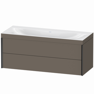 DU WTU XViu/Viu,2 SK,503x1200x480mm,o.HL schw. m/flanell gr.sdm,Ra.90 ES Nussb
