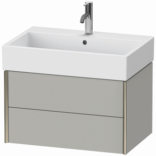 DU WTU wandh. XViu 397x684x454mm 2 Schk.champ. matt/betongrau matt ES Ahorn
