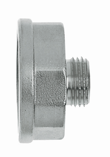 Heimeier Reduzierstück Rp 3/4xR 1/2, Messing vernickelt