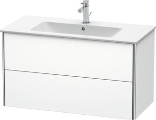 Duravit Waschtisch-Unterschrank XSquare 101x47,8cm, we matt, 2 Schubk., wandh