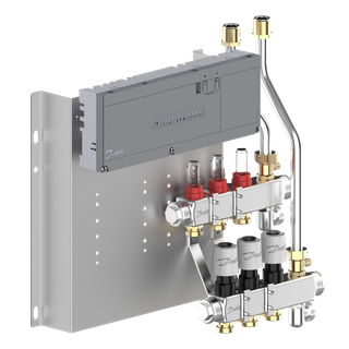 Danfoss Edelstahlverteiler SGCi m 3 Heizkreisen und Icon2 mit 230 V TWA