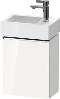 Duravit Waschtisch-Unterschrank D-Neo 36,4x22,2x44cm, 1 Tür, An re, chr/we hgl