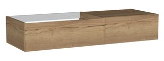 AQ117 WTU L 2 Auzüge PTO Becken L 240x1320x490mm, F: Baltic Blau Matt