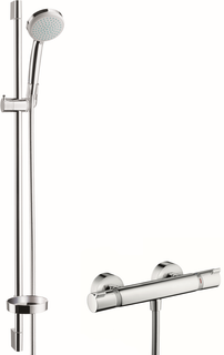 hansgrohe Brauses Croma 100 Var. EcoSm. m Eco C TH + BrSt 90cm, 9 l/m., chr