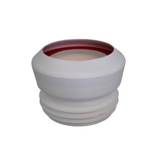 KÖRO WC-Anschlußstutzen gerade kurz 90 Weiss, 90 mm hoch, m. extra Dichtung