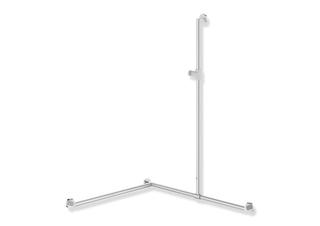 HEWI Duschhdl.,d:32/32,li,A1=1250mm, W1/2=800mm, chrom signalweiß