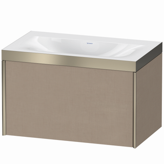 DU WTU m.Viu XViu,1 Ausz.,503x800x480mm o.Hl,champ. matt/leinen Rahmen P ES Ah.
