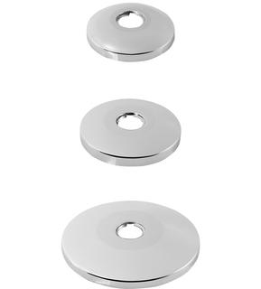 ASW Gewinderosette 3/4", H 20mm, Au d 90mm, MS verchr., gl.