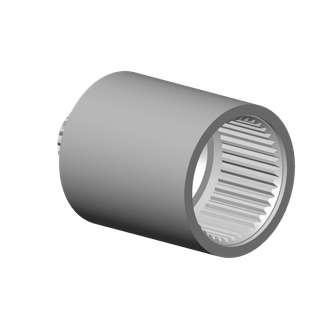 DO Rastbuchsenaufnahme Ersatzteile 091212025 D 16 x 23 mm Chrom