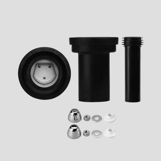 Sanit WC-Anschlussset sw, DN 90, mit Rattensperre, L = 180mm