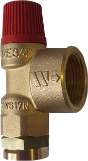 Sicherheitsventil 3/4" gesteckt, für internen Anschluss
