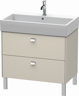Duravit Waschtisch-Unterschrank Brioso 78,4x45,9cm, chr/Taup, 2 Ausz., stehend
