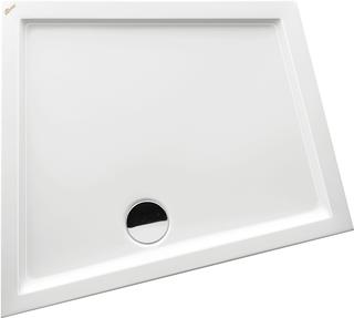 Polypex Rechteck-Duschwanne EGO 100 100x90x4cm, pergamon, links