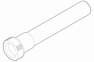Alape Siphon 48x48x222mm, weiß, Kunststoff