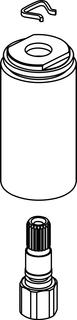 IS Anschluss-Set 8X20, 8X18, Chrom