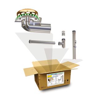 LORO-X BOX ATTIKA HAUPT-NOT-KOMBI ROHR I N ROHR,OHNE AUFKANTUNG DN 100+DN50 21