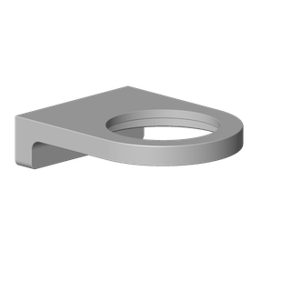 DO Halter für Glashalter Ersatzteile 081796515 77 x 26 x 101 mm chrom