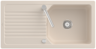 V&B Spüle Linara 60 m Abl.garn, Exzenter, ivory CeramicPlus