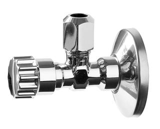 HS Eckregulierventil tecHSan+ 1/2" x 10 mm, poliert verchromt