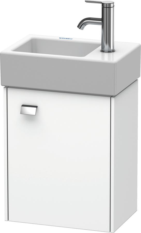 Artikelbild 1 des Artikels „Duravit Waschtisch-Unterschrank Brioso 36,4x23,9x44,2cm, wandh, T. re, chr/we m Tür rechts | chrom/weiß matt“