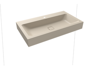 Kaldewei Wand-Waschtisch CONO 3090 90x50cm, 1 Hahnl., ch, P-E, w. beige 20