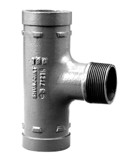AIPS T-Stück VSH Shurjoint 7121M 114,3xR 2x114,3mm, dukt. Guss, verzinkt