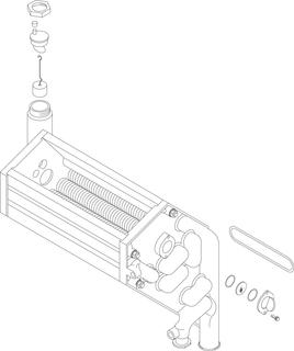 BOSCH Ersatzteil TTNR: 73031 Wärmetauscher 23/24W (mit Dichtung)