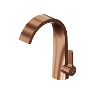 Steinberg Waschtisch-Einhebelmischer Ausl. 155mm, o. Abl.garn, brushed copper