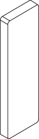 Artikelbild 2 des Artikels „HEWI Montageplatte 801 82x265x19mm, m Abd, anthr, ES m geschli. anthrazitgrau | Edelstahl matt geschliffen“
