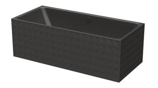 Badewanne BetteLoft Ornament 181x81x42cm, anthracite