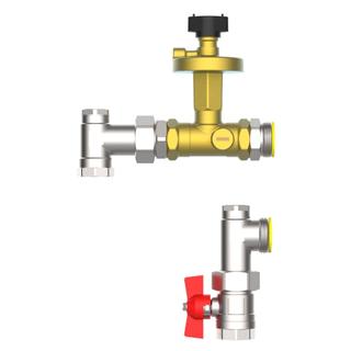 Strawa Anschlussgarnitur e-class AG 3/4" V-DP20, vertikal