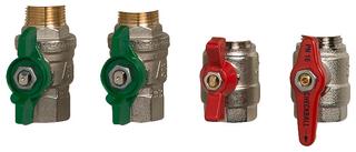 Danfoss Kugelhahnset für Termix One 4 Kugelhähne, 2St. DVGW, 2St. Hzg., 3/4"