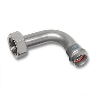 Sanha Bogen NiroSan Press SF 19002M 28mmx1 1/4, 90G, Innenpressende/ÜM