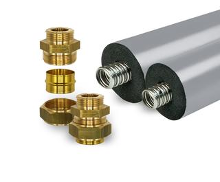 Armacell Edelstahlwellrohr Fastlink isol., 25 m, gr., m. Außendurchm. 41mm