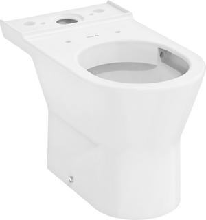 hansgrohe Stand-WC EluPura Original S weiß, für aufgesetzten Spülkasten, Abgang horizontal