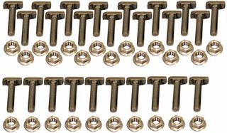 Wolf Hammerkopfschrauben-Set AluPlus M 8x20, m Mut. m Sperrverzahnung, 25 St