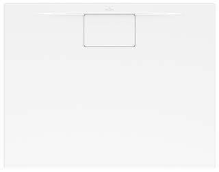 V&B Duschwanne Architectura Metalrim 120x90x1,5cm, we., m Install-Set, Acryl