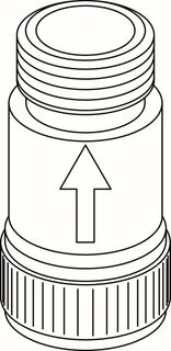 IS RV-Anschluß G3/8 DW15, Chrom